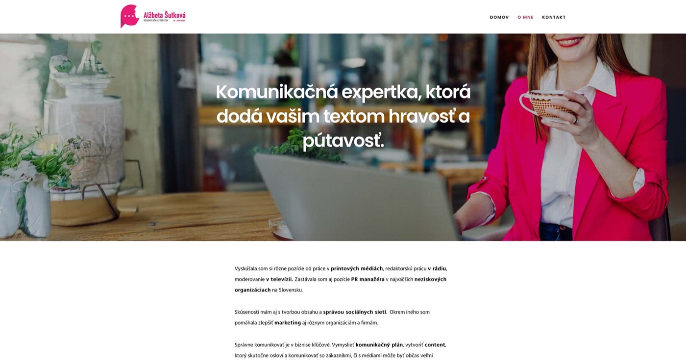 Webová stránka — ukážka