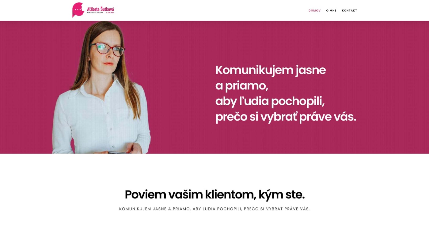 Webová stránka — ukážka