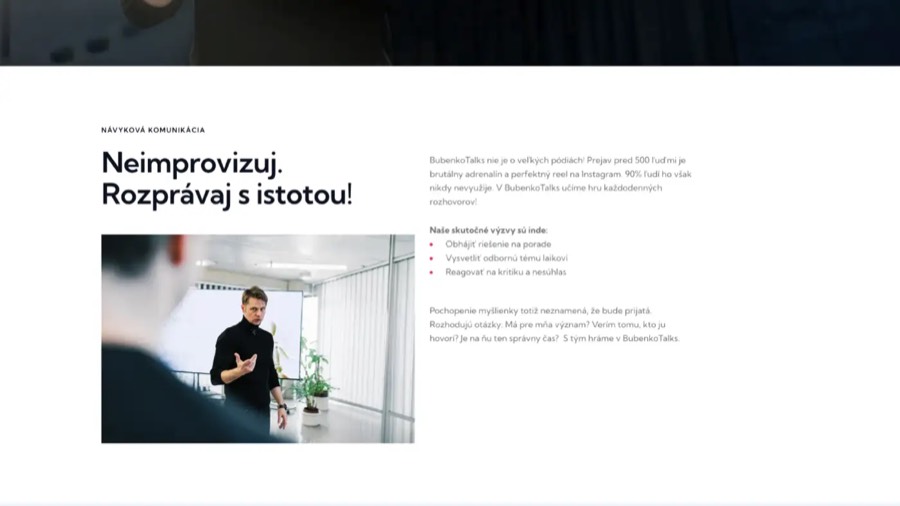 Webová stránka — ukážka