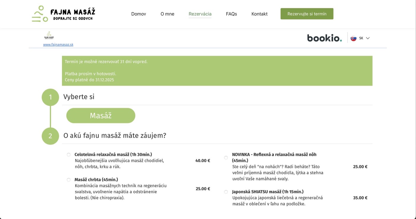Webová stránka — ukážka