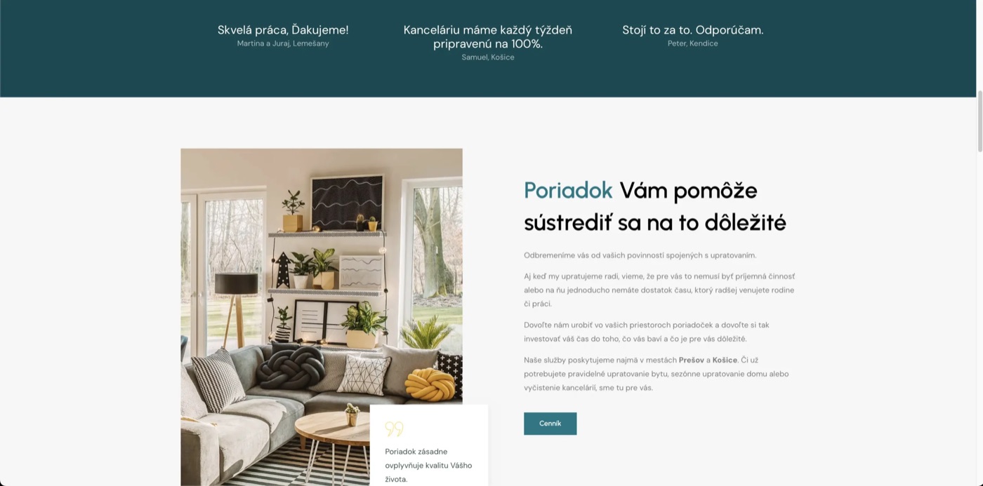 Webová stránka — ukážka