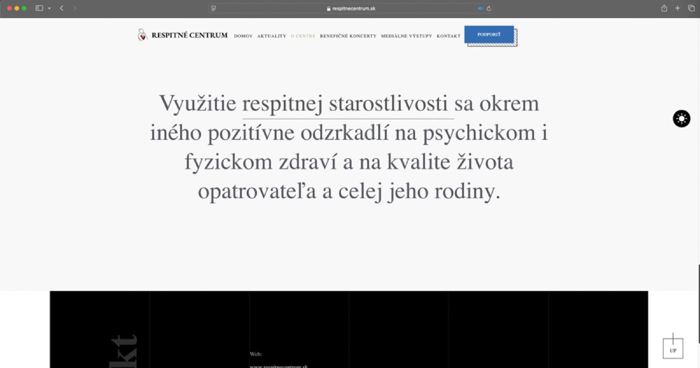 Webová stránka — ukážka